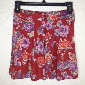 Kimchi Blue Floral Skater Skirt XS